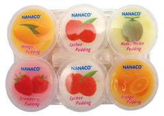 NANACO Puddingmix aus 5 Sorten Litschi Mango Honigmelone 480 g