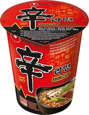 Nongshim Instant Becher-Nudeln scharf Shin Ramen 68 g