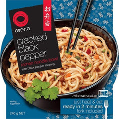 Obento Cracked Black Pepper Ramen Noodle Bowl 240 g