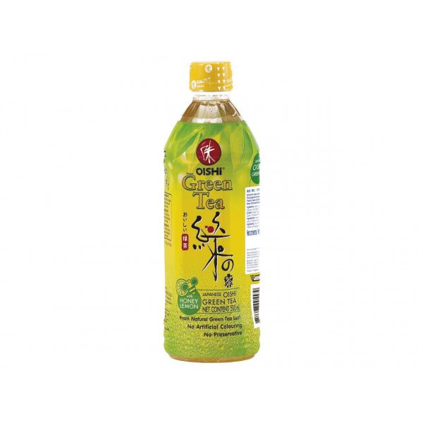 OISHI Erfrischungsgetränk mit grünem Tee und Honig-Zitronengeschmack - 500 ml