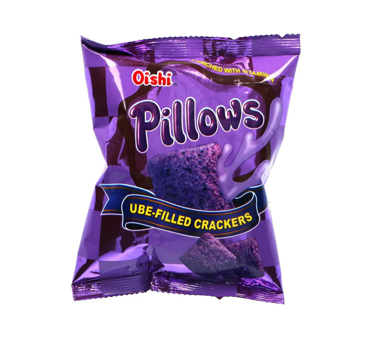 Oishi Pillows Ube-Filled Crackers 38 g