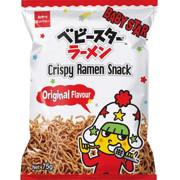 Oyatsu Baby Star Crispy Ramen Snack Original Hosomen 75 g