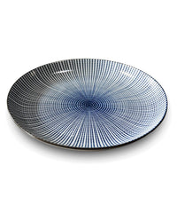 Platte Schale Tokusa blau Ø18 cm | H2,5 cm