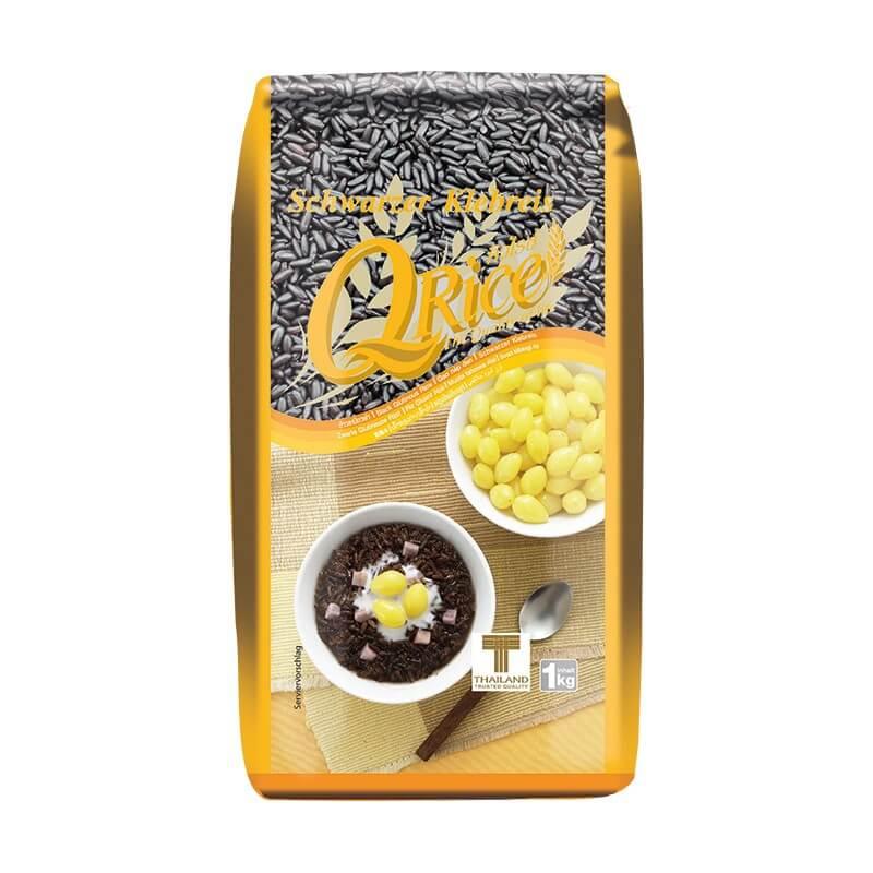 Qrice Thailand Klebreis, schwarz 1 kg