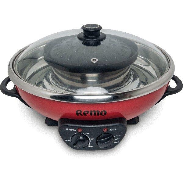 REMO Elektro-Kochtopf mit koreanischem Grill 5 l