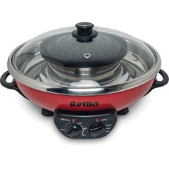 REMO Elektro-Kochtopf mit koreanischem Grill 5 l