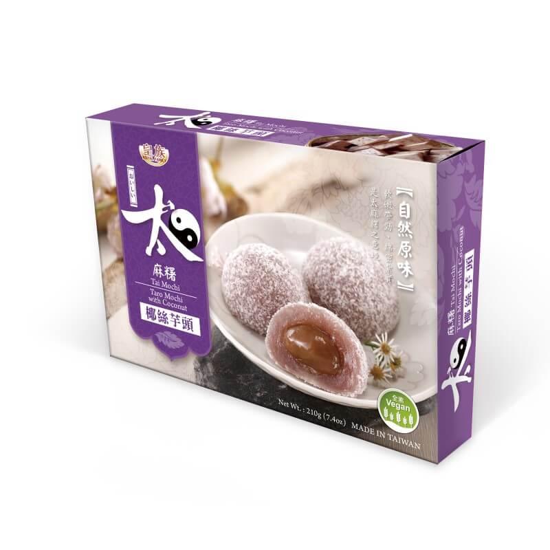 Royal Family Tai Mochi Taro Mochi mit Kokosnussschnitzel 210g