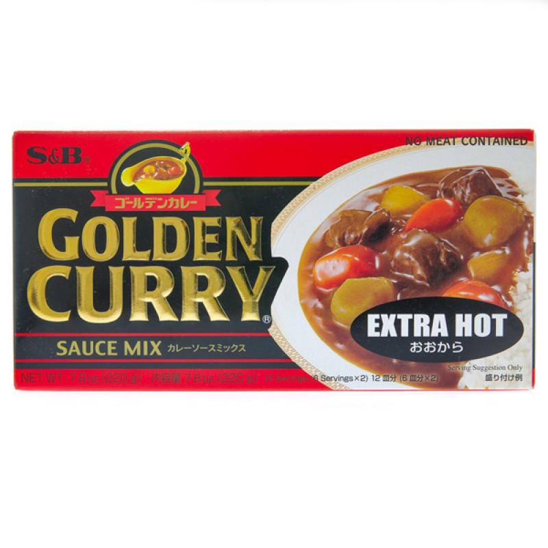 S & B Golden Curry Extra Scharf 220 g