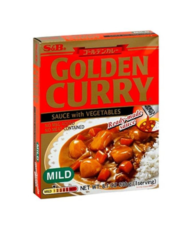 S & B Golden Curry Sauce mit Gemüse Mild 230 g