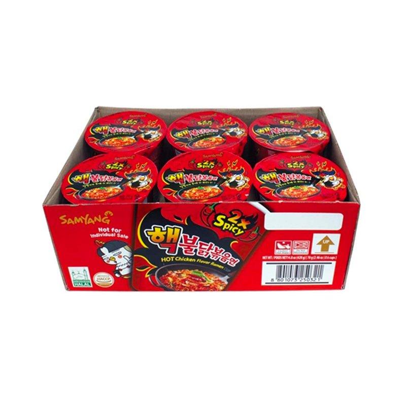 Samyang 2 x Scharf Chicken Ramen 6 x 70 g 1 Paket