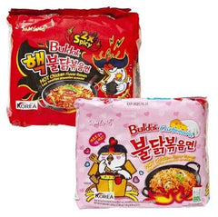 Samyang Buldak Ramen Combo | 5er Pack Carbonara & 5er Pack 2 x Scharf