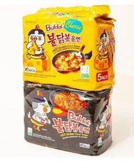 Samyang Buldak Ramen Combo | 5er Pack Hot Chicken & 5er Pack Käse