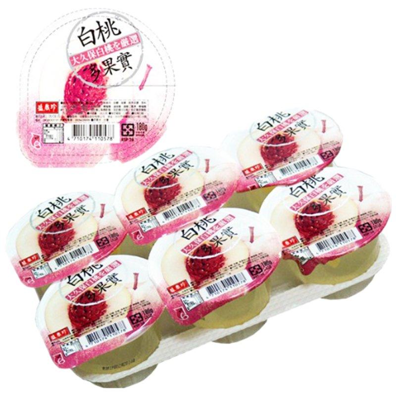 SHENg x IANGZHEN Fruchtgelee mit weißem Pfirsich 6 x 180 g