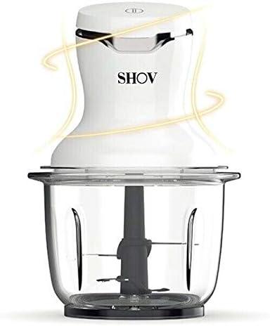 SHOV Mini Zerkleinerer Ein-Hand-Bedientaste, 700ml Glasbehälter