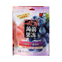 Super Friendly KK Konjac Jelly White Peach Grape Flavor 200 g