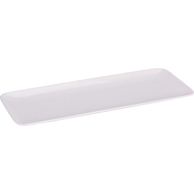 Tableware Salad Plate Appetizer Porcelain Plate Classic White 33 x 11.5 cm