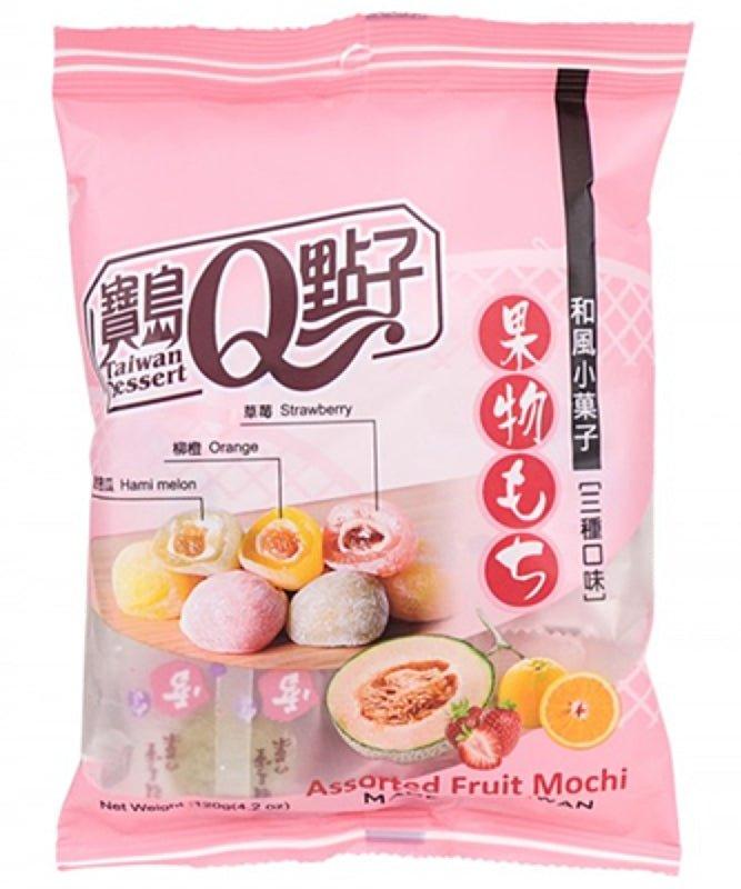 MHD:13.06.2024  TAIWAN DESSERT Mochi Früchte-Mix 120 g