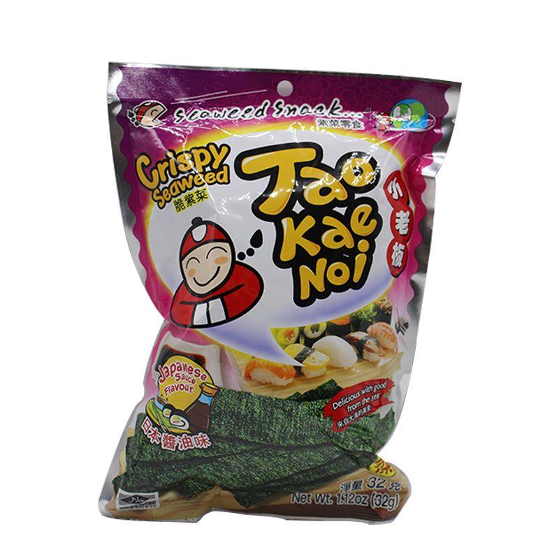 Tao Kae Noi Knuspriger Seetang, Japanische Sauce-Geschmack 32 g