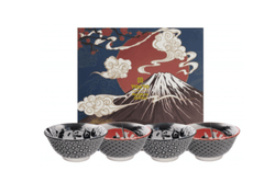 TDS, 4 Schalen Set, Mixed Bowls Samurai Ninja, Ø 14,8 cm
