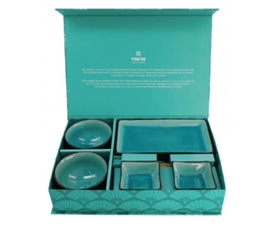 TDS, Sushi Set, Glassy Turquoise, 8tlg