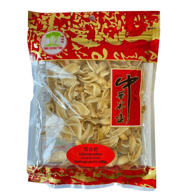 Three Coconut Tree getrocknete Lilienknollen 100 g