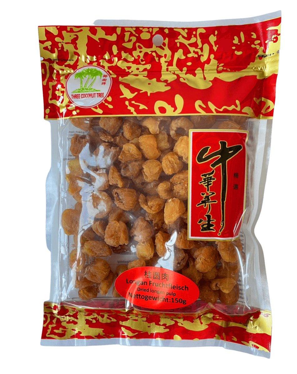 Three Coconut Tree Longan Fruchtfleisch, getrocknet 150 g