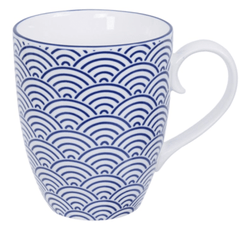 TOKYO DESIGN STUDIO Nippon Blau Becher Wave 8,5*10,2 cm 380ml