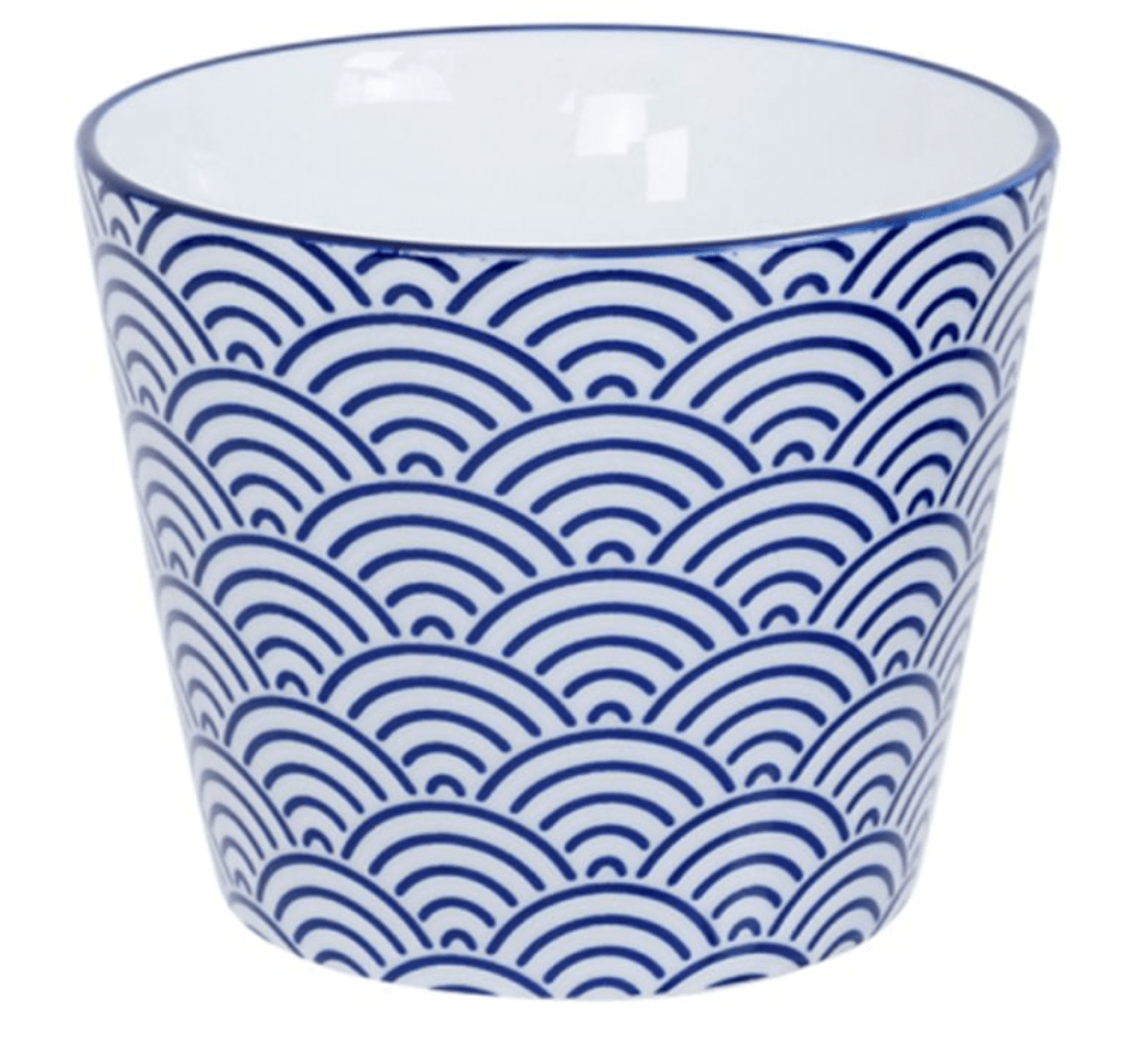 TOKYO DESIGN STUDIO Nippon Blau Tasse Welle 8,3*6,5 cm 180ml
