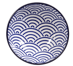 TOKYO DESIGN STUDIO Nippon Blue Dish Dipp Schälchen Wellen 9,5*3 cm