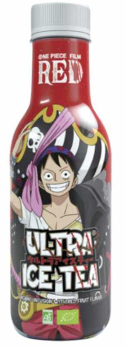 Ultra - Bio-Eistee Apfelminze Motiv Ruffy/Luffy Film RED 500 ml