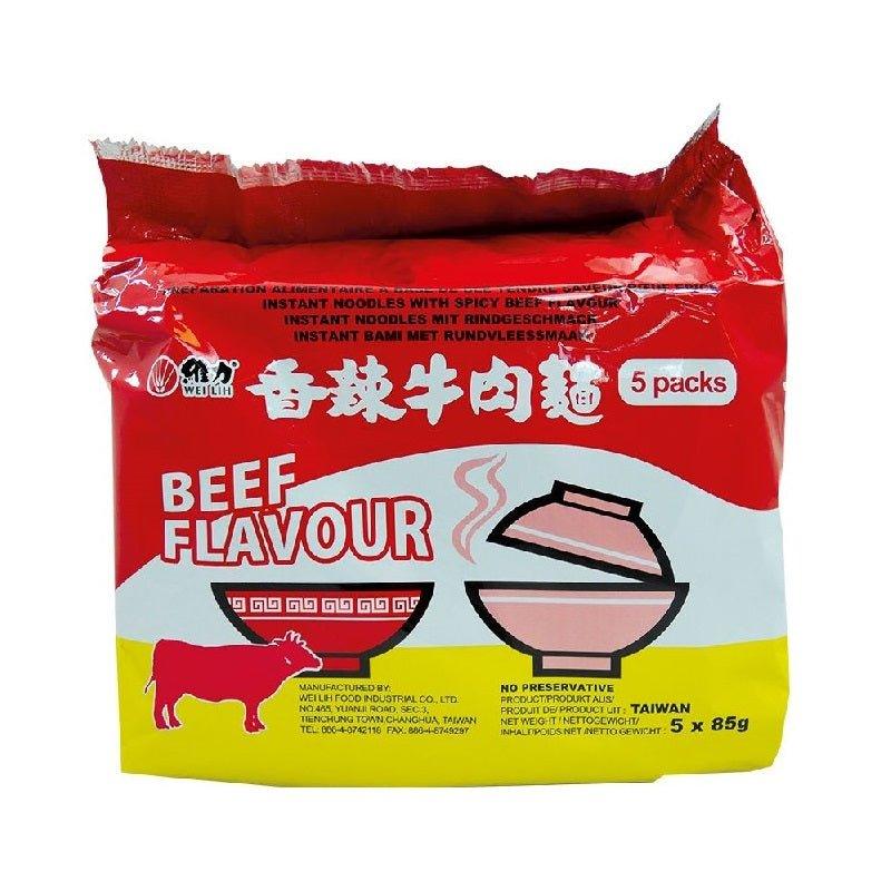 WEILIH Instant-Nudeln (Rindsgeschmack) 85 g x 5