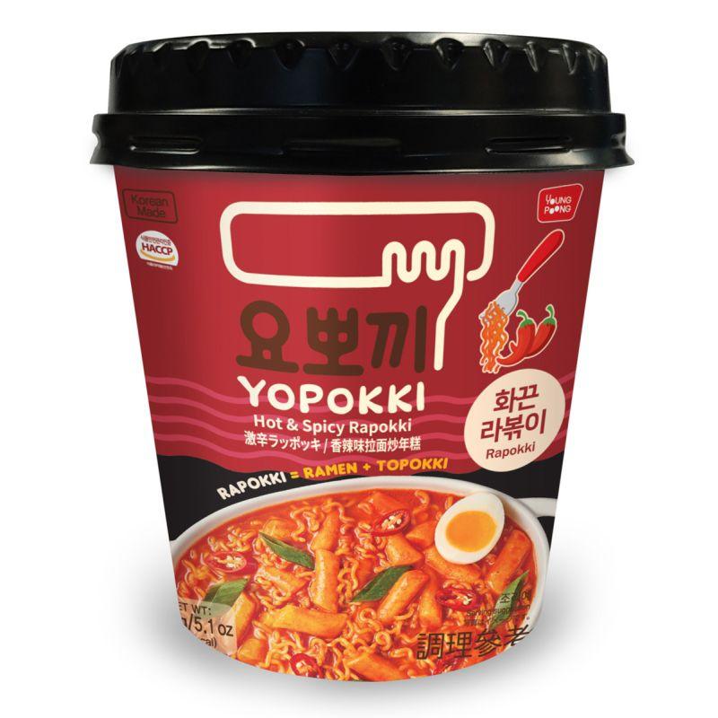 YOUNG POONG Yopokki Instant Reiskuchen & Nudeln scharf 145 g